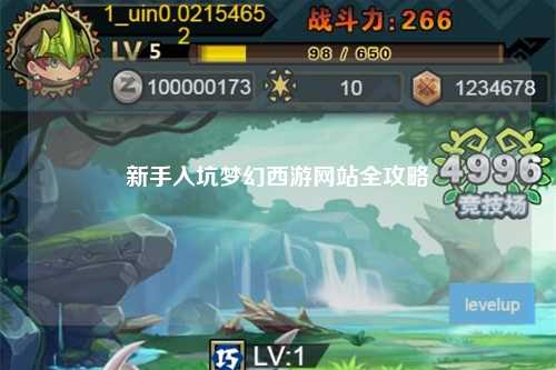 新手入坑夢(mèng)幻西游網(wǎng)站全攻略
