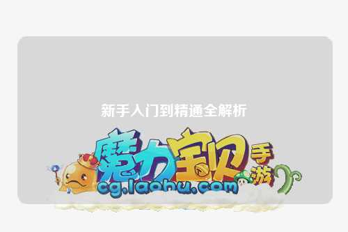 新手入門(mén)到精通全解析