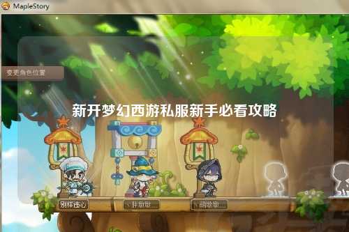 新開夢幻西游私服新手必看攻略