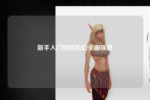 新手入門到進(jìn)階的全面攻略