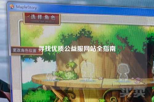 尋找優(yōu)質(zhì)公益服網(wǎng)站全指南