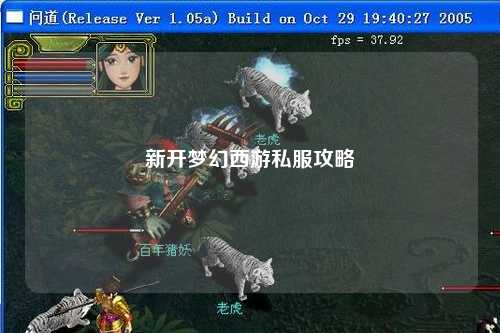 新開夢幻西游私服攻略