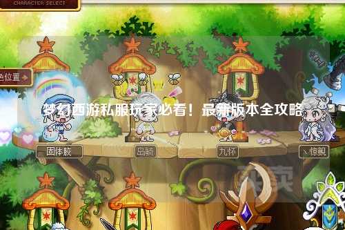 夢(mèng)幻西游私服玩家必看！最新版本全攻略