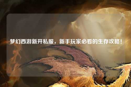 夢(mèng)幻西游新開私服，新手玩家必看的生存攻略！