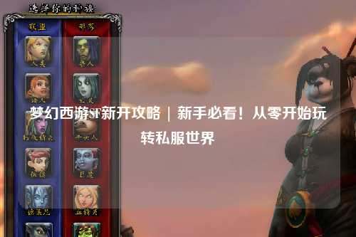 夢幻西游SF新開攻略 | 新手必看！從零開始玩轉(zhuǎn)私服世界