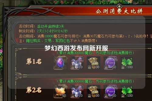 夢(mèng)幻西游發(fā)布網(wǎng)新開服